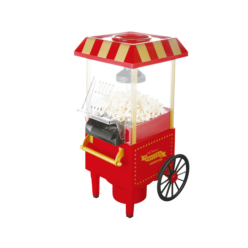 BJX-B009 Vintage teplovzdušný stroj na popcorn s kolieskami